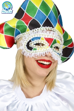 MASCHERA ARLECCHINETTA ARTIGIANALE